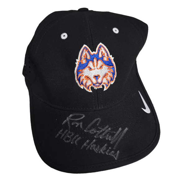 Autograph Ron Cottrell HCU huskies hat